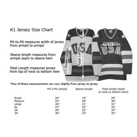 NBA Jersey Size Chart