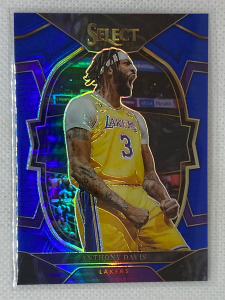 2021-22 Panini Select Blue Premier Level Silver Prizm Anthony 