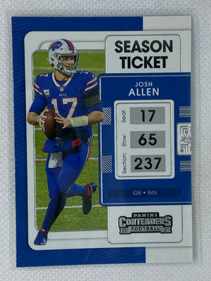 2021 Panini Contenders Season Ticket Josh Allen #10 Buffalo Bills - ARD Sports Memorabilia