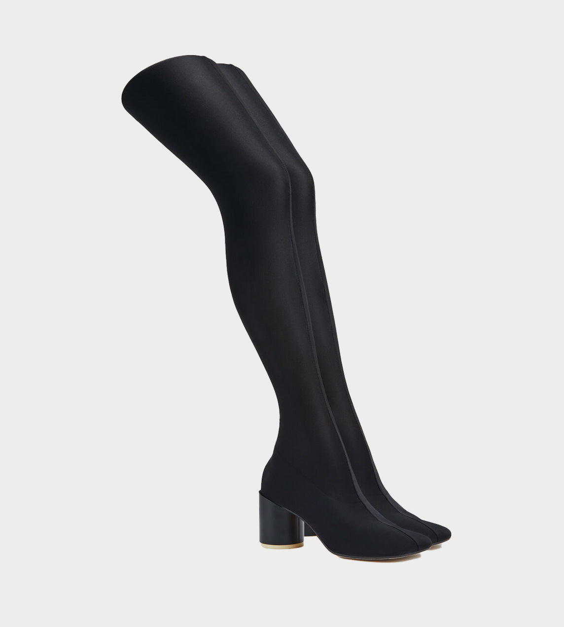 MM6 Maison Margiela - Shaped Toe Thigh High Boot Black – WDLT117