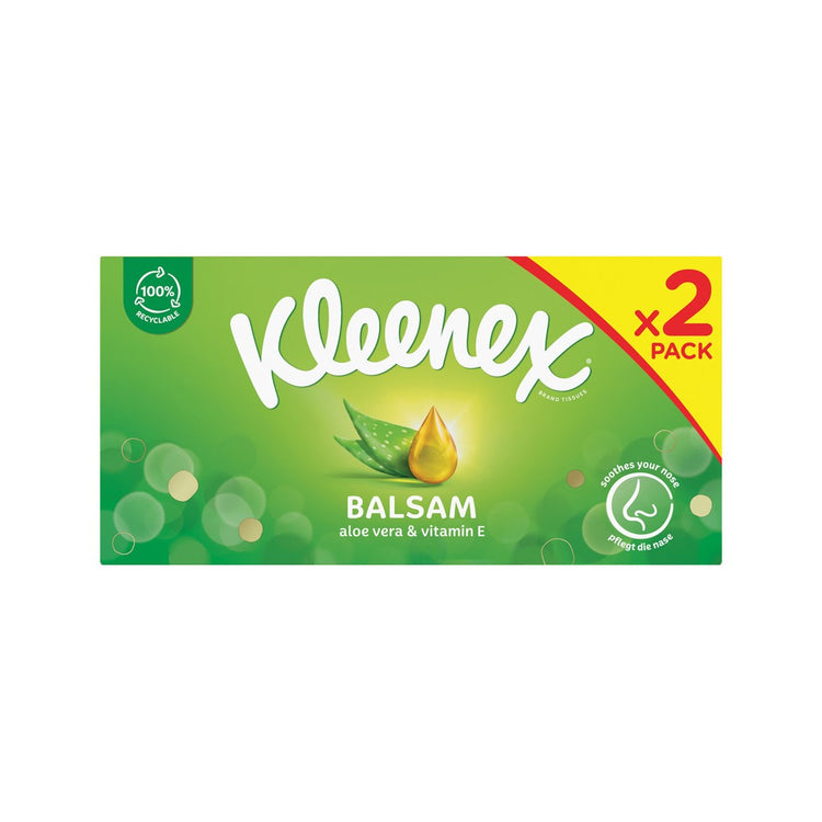Kleenex Mouchoirs Boîte - Family - 128 mouchoirs x 10 boites - Pack  économique
