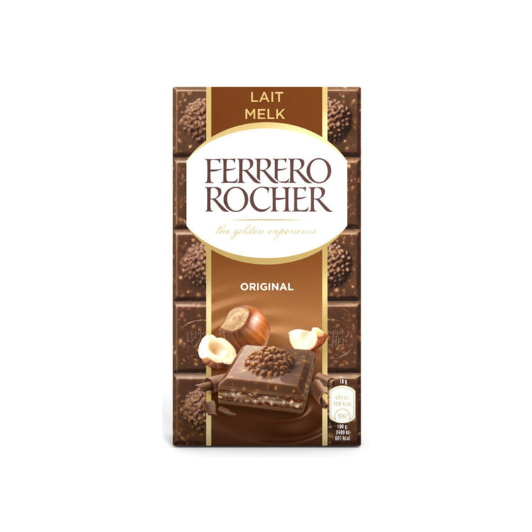 Tablette chocolat noir et noisette Ferrero Rocher - 90g
