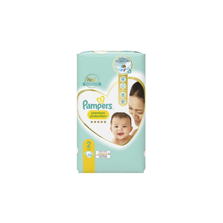 Pampers Couches bébé Taille 1 (2-5Kg) premium protection x44