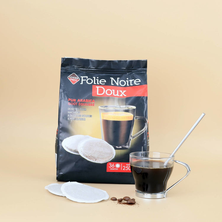 Dosettes de café moulu pur arabica Doux x50 compatibles Senseo