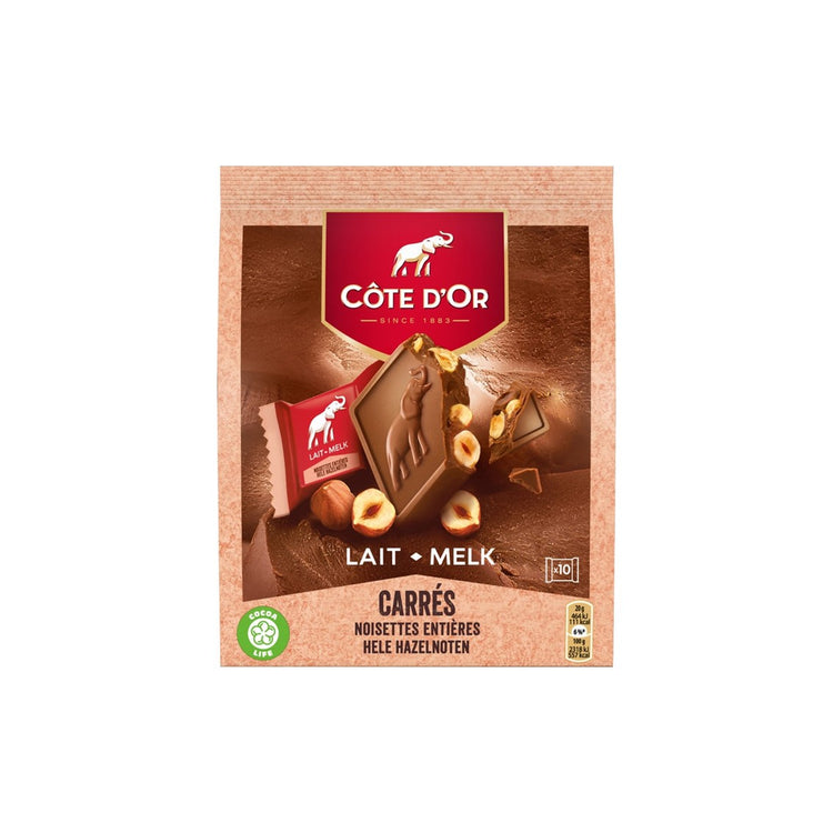 COTE D'OR Mignonnettes de chocolat au lait 24 pièces 240g pas cher 