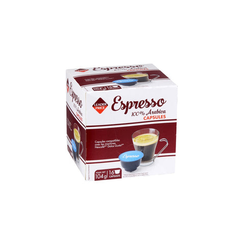 Café capsules Compatibles Dolce Gusto Lungo CARTE NOIRE : la boîte de 16  capsules - 128g à Prix Carrefour