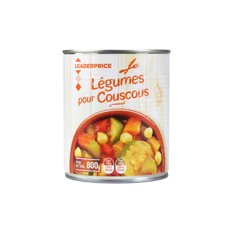 Légumes cuisinés pour couscous D'AUCY : La boîte de 800 g à Prix