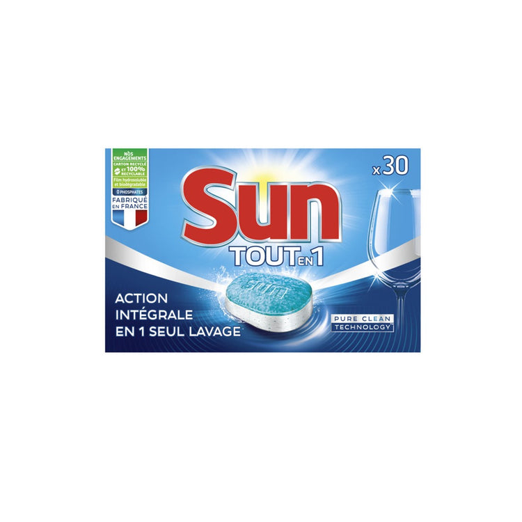 Sun - 4x500ml Liquides de Rinçage Lave-Vaisselle Sun Triple Action