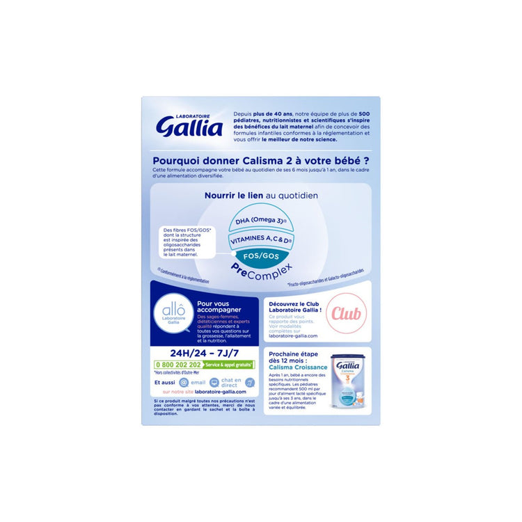 Gallia Calisma 2e Age 830g