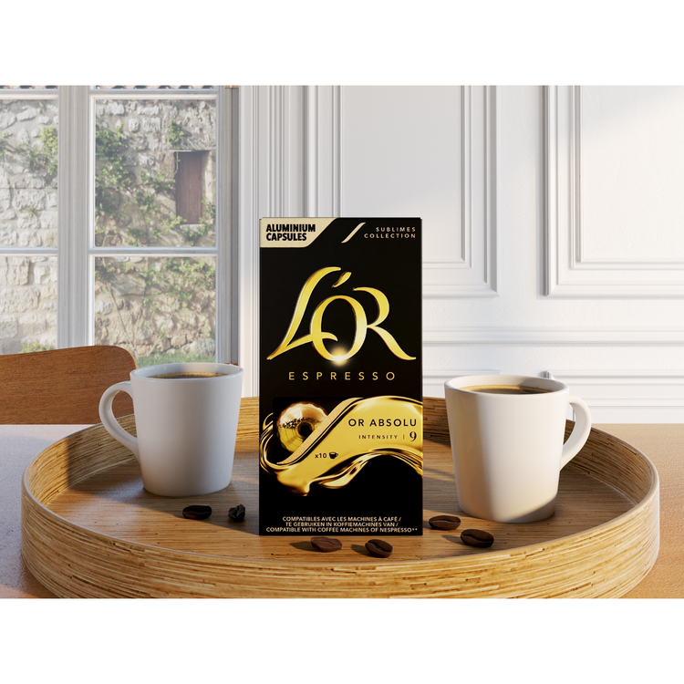 Test d'un lot de 50 capsules de café L'Or Espresso Sontuoso en intensité  8 