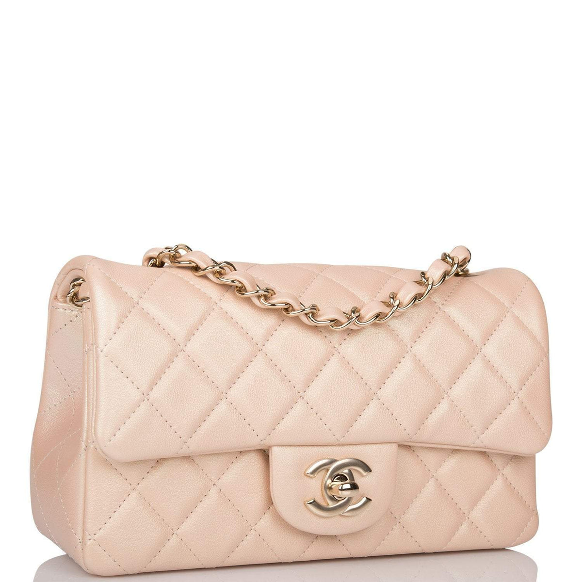 chanel rectangular mini beige