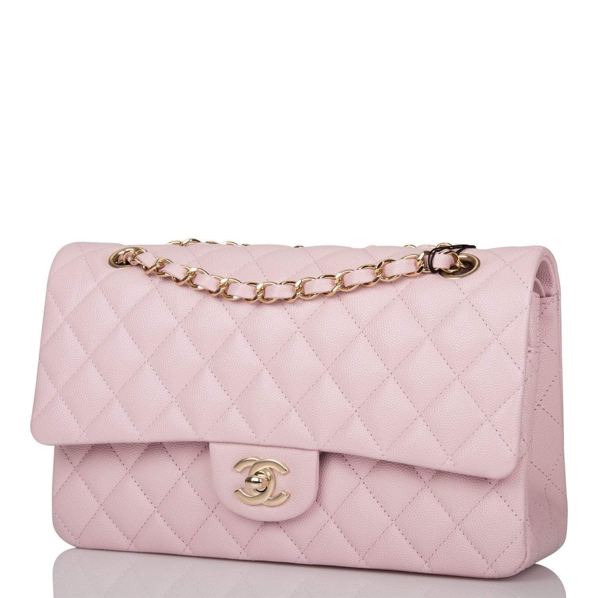 rose clair chanel bag