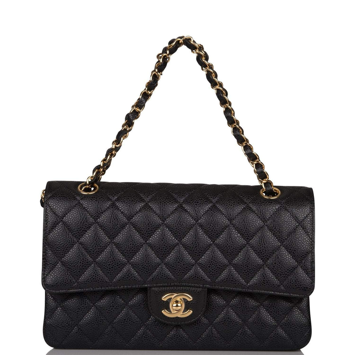 chanel quilted caviar bag