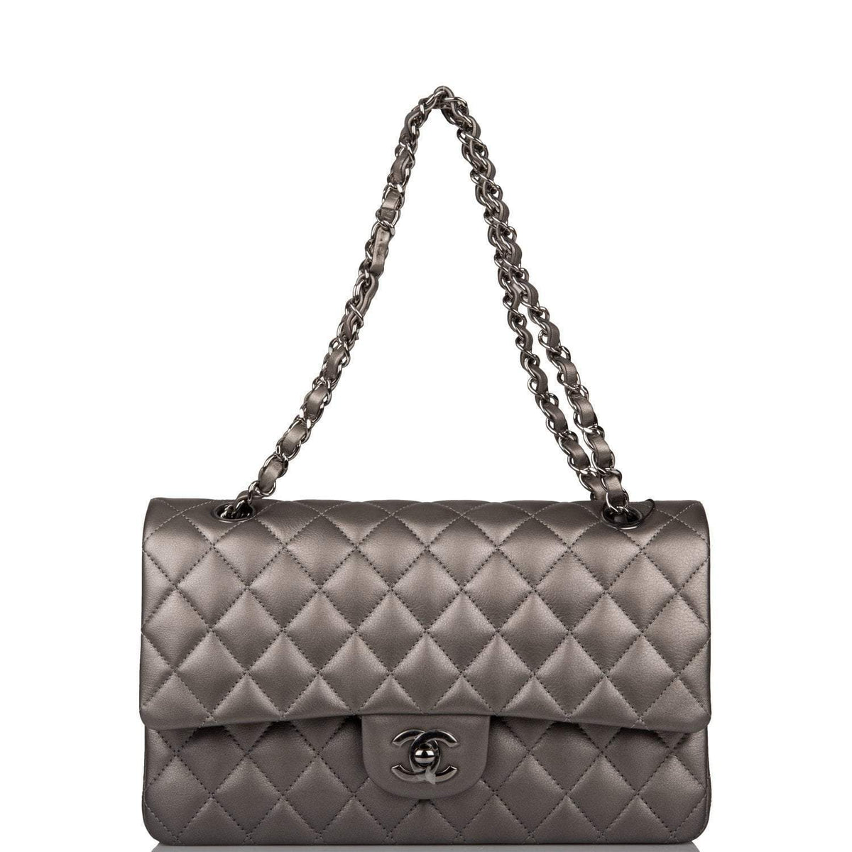 chanel flap bag ruthenium