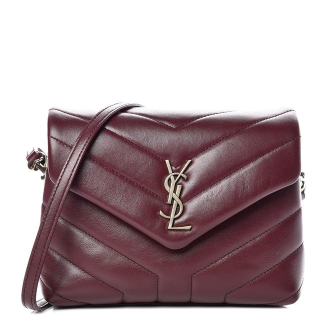 ysl burgundy crossbody