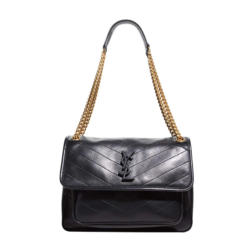 niki medium ysl monogram flap shoulder bag