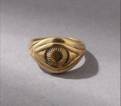 Evil Eye Ring gold
