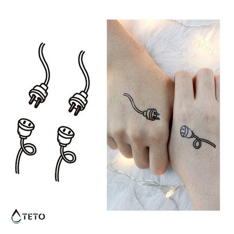 Teto - Tatuajes Temporales - Conector de parejas - Set Pequeño - Teto.do