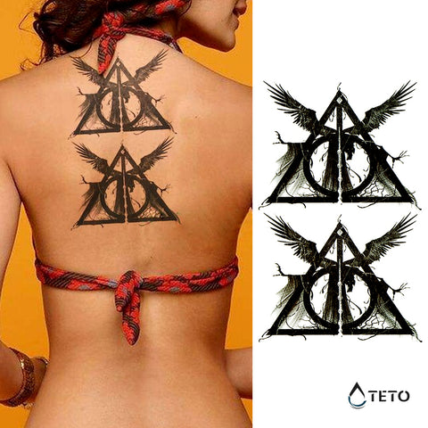 Teto - Tatuajes Temporales - Harry Potter Reliquias de la muerte - Mediano  - Teto.do