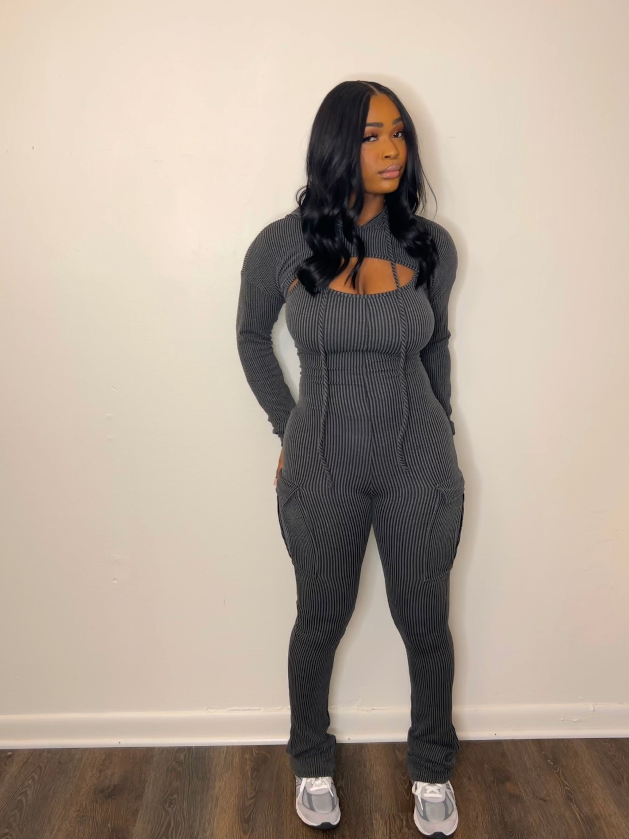Charcoal Gray Jumpsuit