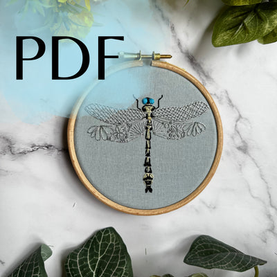 Image of Olive Clubtail Dragonfly PDF Pattern