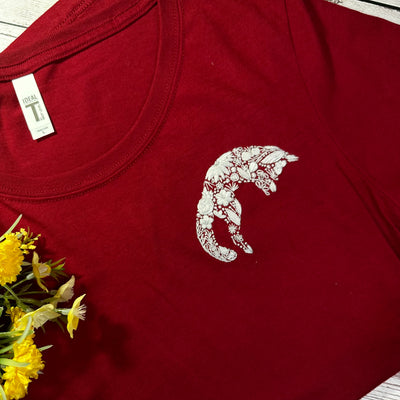 Image of Embroidered Fox T-Shirt - L