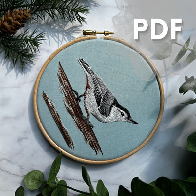 Image of White-Breasted Nuthatch PDF Pattern