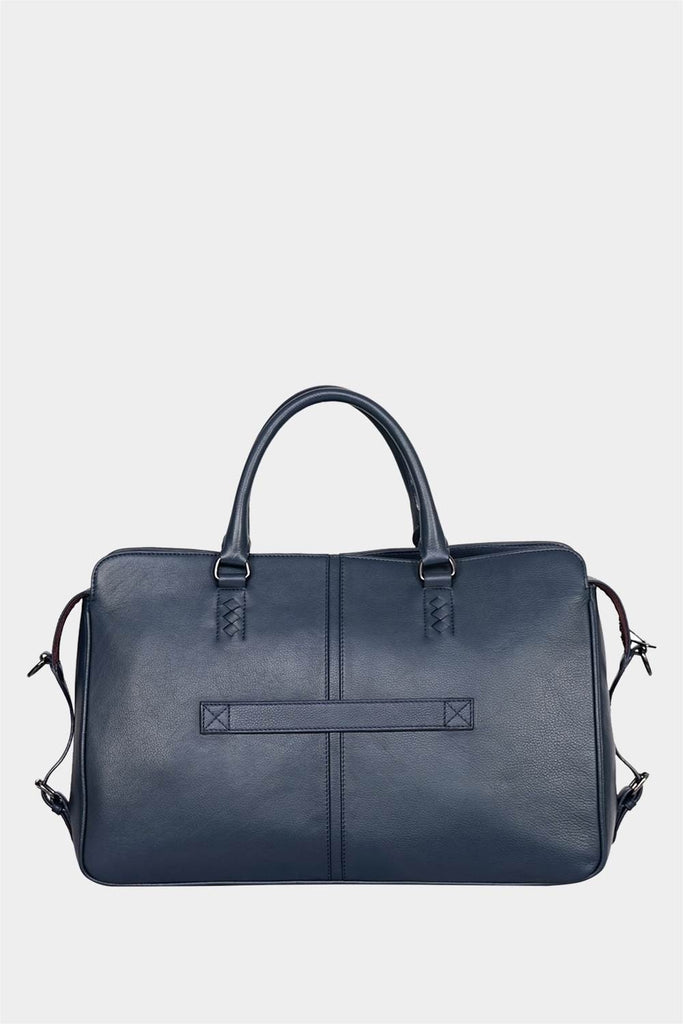 GUY LAROCHE NAVY BLUE DUFFLE BAG – Justanned