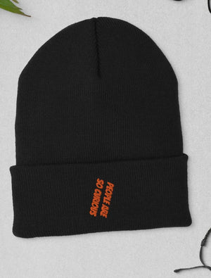 People are so curious - Cuffed Beanie