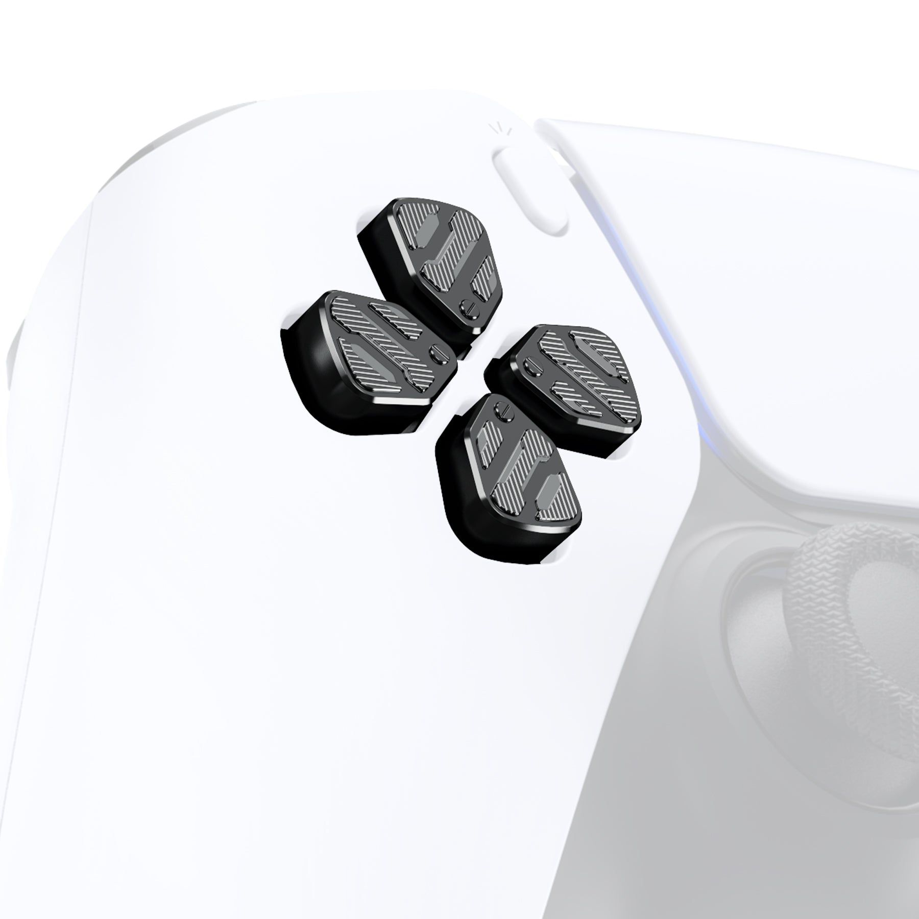 Black Metal Dpad Button Compatible With PS5 Controller-JPFB007WS