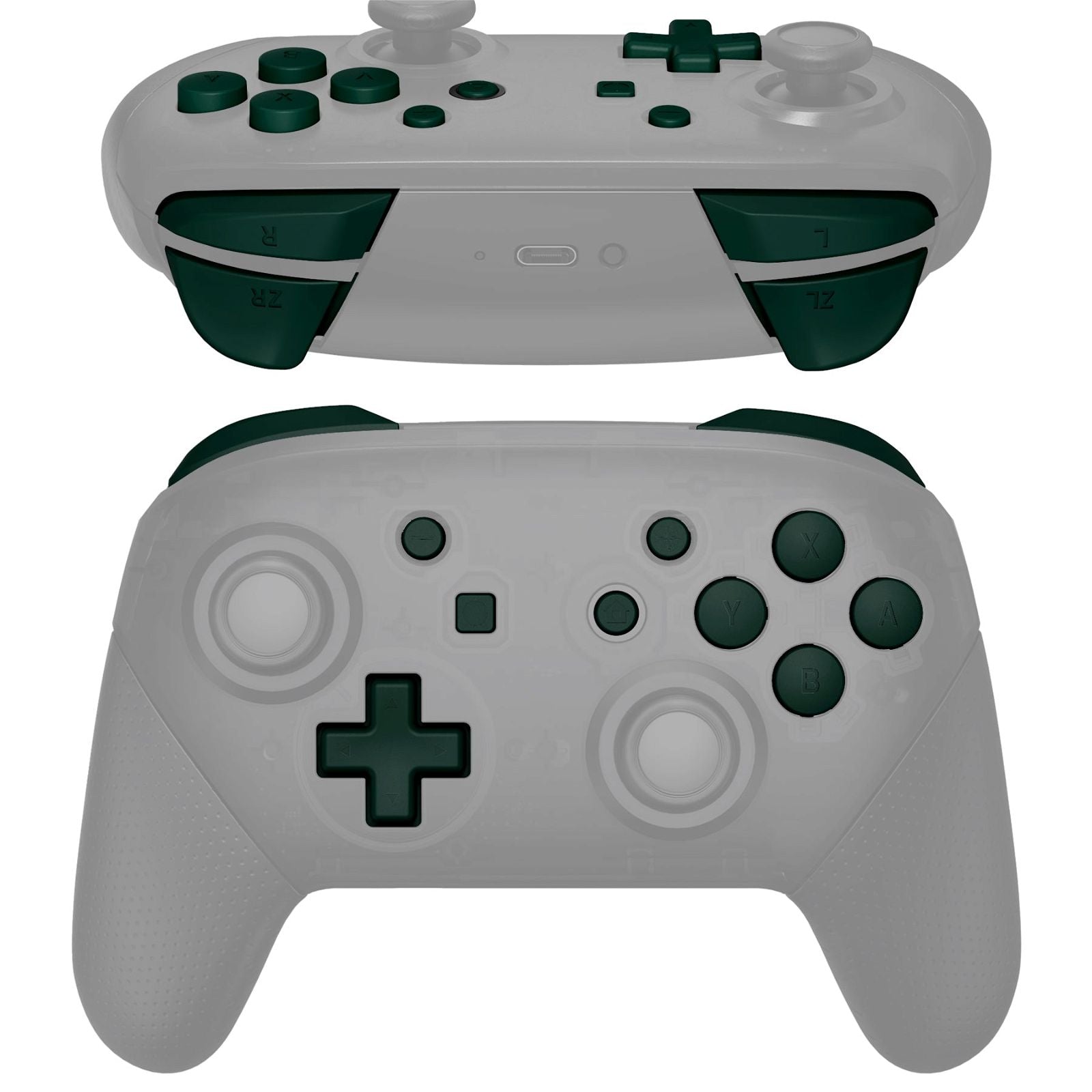 Racing Green 13in1 Button Kits For NS Pro Controller-KRP354WS