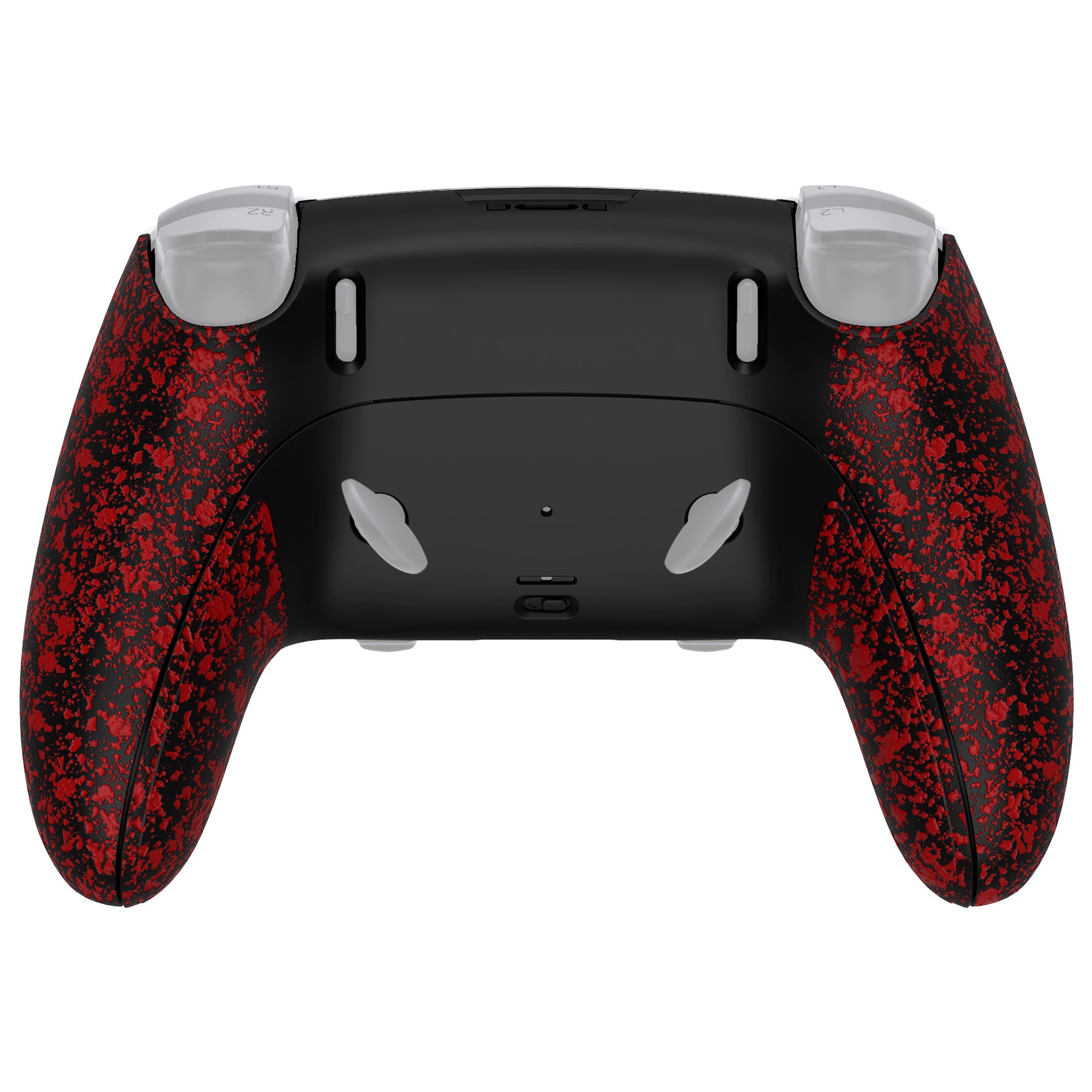 Textured Red Replacement Back Housing Bottom Shell & Clip Shell Compatible with PS5 Edge Controller - DYLEGP003WS