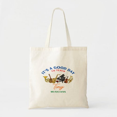 music teacher tote bag