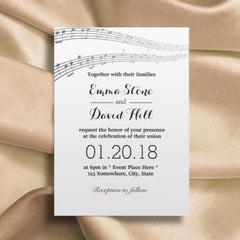 Music Wedding Invitation