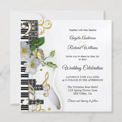 Music Wedding Invitation