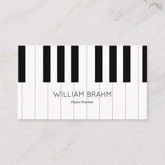 Piano Teacher Business Card