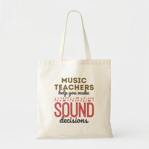 music teacher tote bag