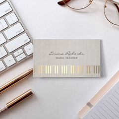 piano bussiness card