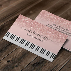 Piano Teacher Business Card