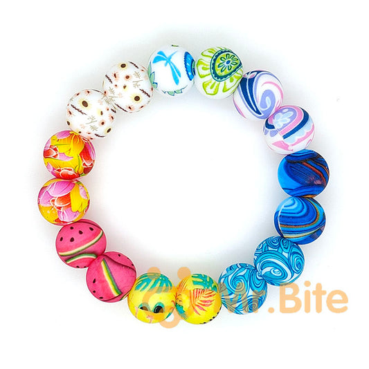 10Pc Mixed Lot Christmas Xmas Silicone Beads 15mm Sunflower Daisy Print  Starry Sky Star Teething Pearls Leopard Necklaces Making