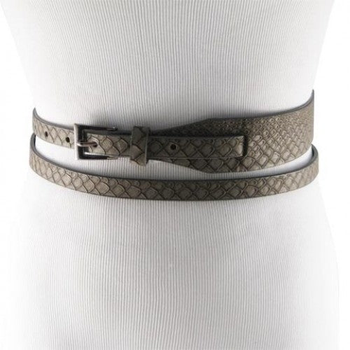 Keep It Gypsy Buckle Brown and White Hair On Leather Belt – White Lily  Boutique