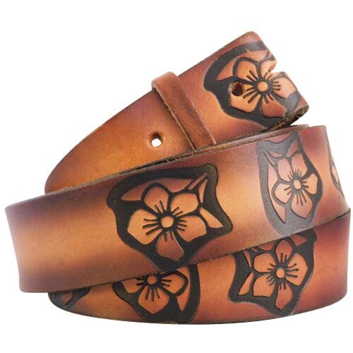 Matte Brown Luma Taurillon Soft Leather Belt