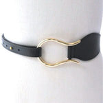 Dark Brown Skinny Braided Belt with Bronze, Silver and Brass Micro