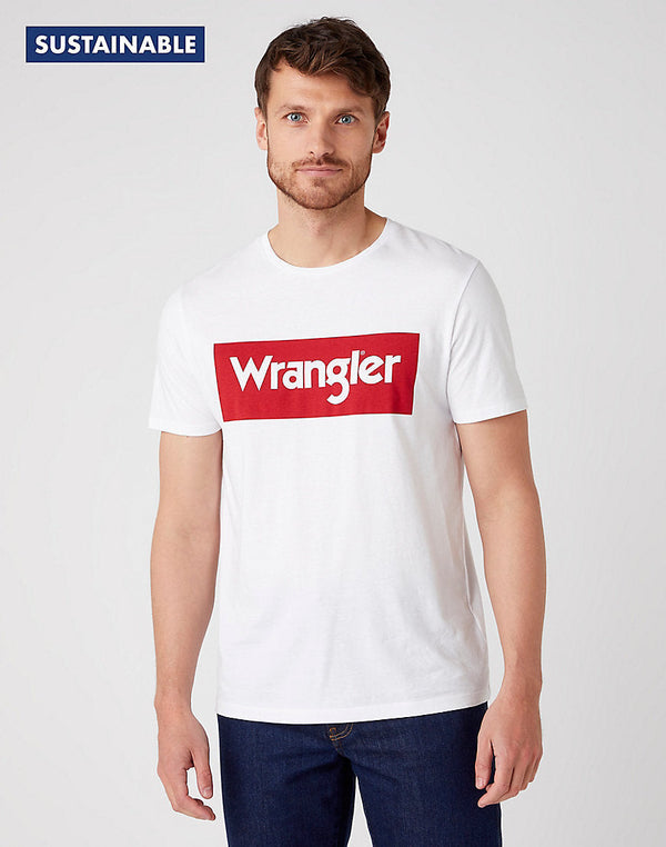 Shortsleeve Logo Tee in White | Wrangler Official Store Switzerland -  WRANGLER Schweiz