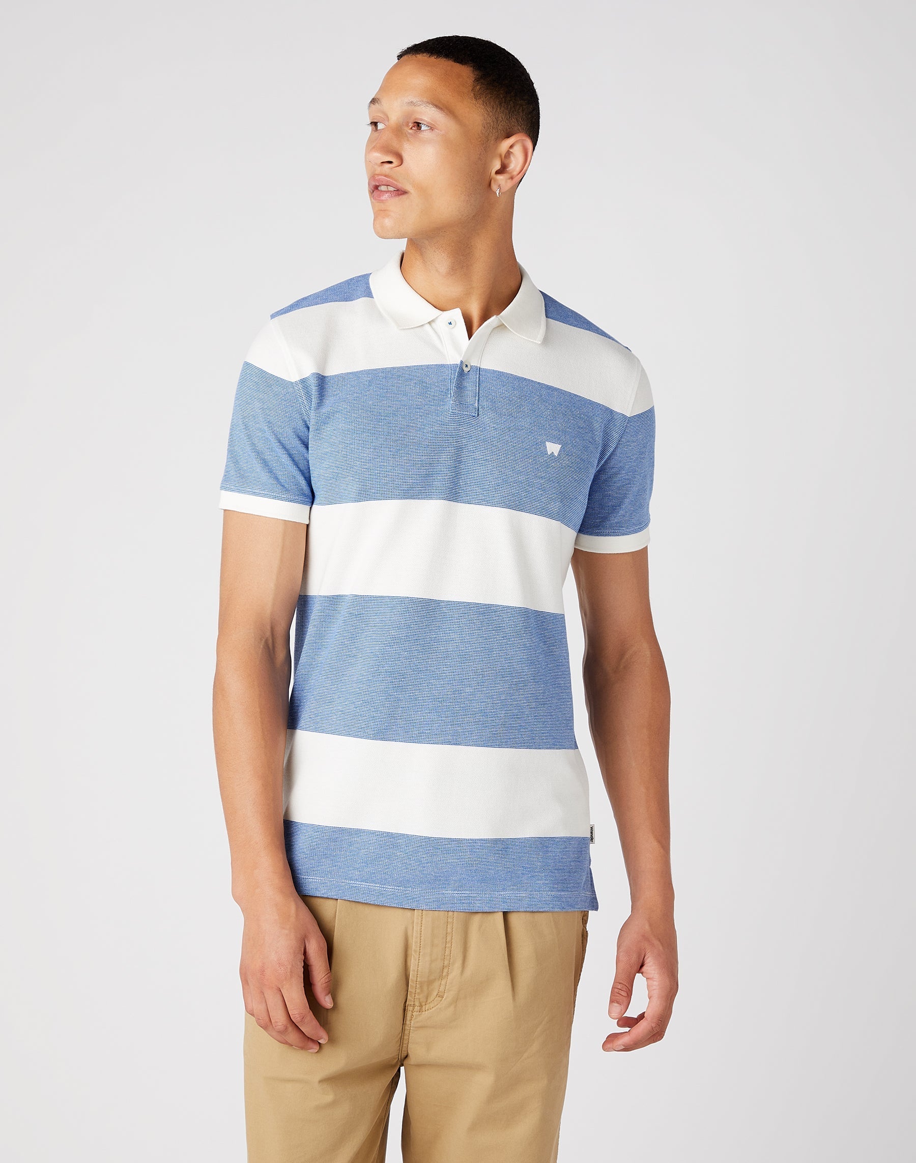 Retro Stripe Polo in Nautical Blue | Wrangler Switzerland - WRANGLER Schweiz