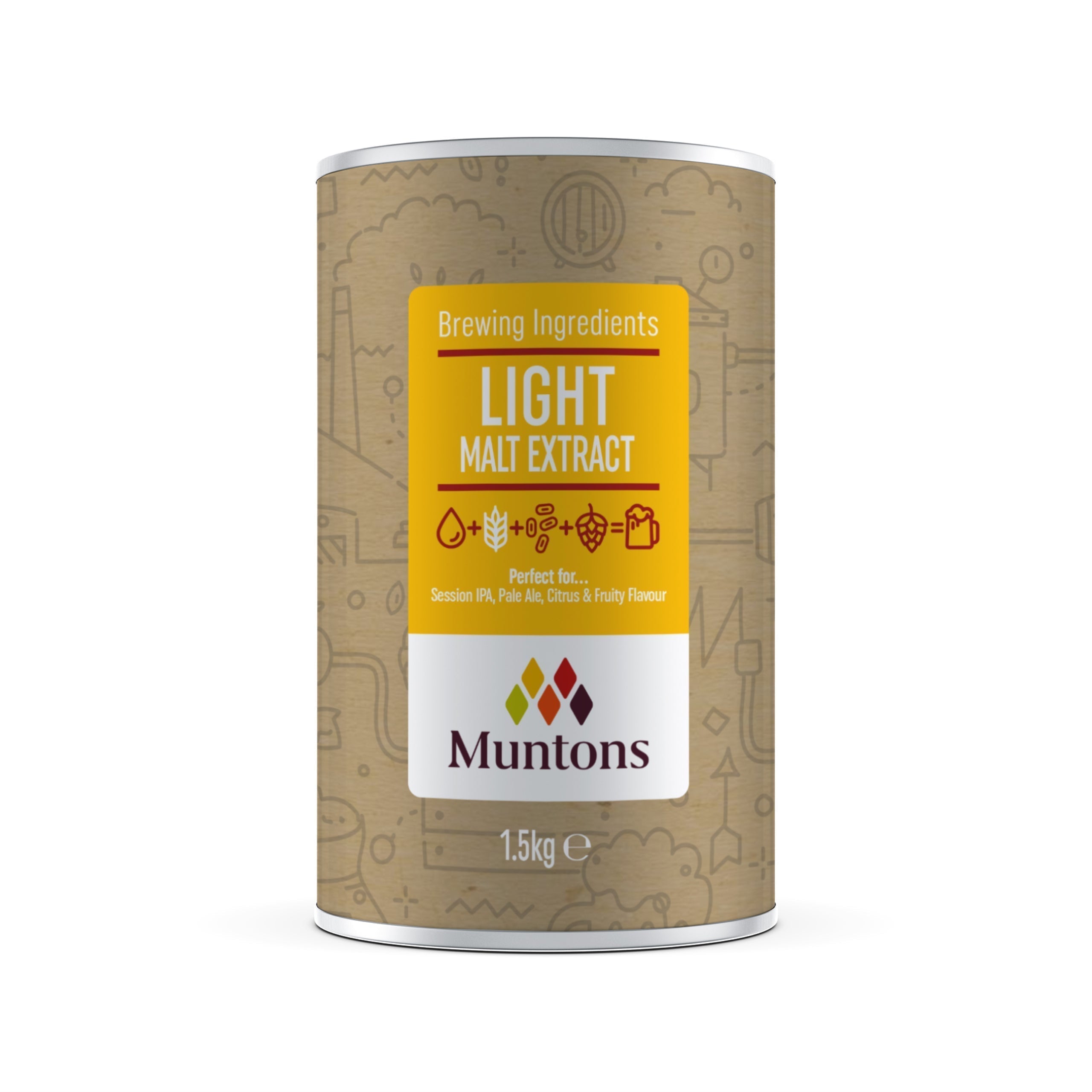 Malt Extract Light - Elevate Your Brewing with Refreshing Flavours (1.5 kg | 3.3 lb) - MUNTONS BEER KITS product image