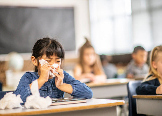 girl sick at school