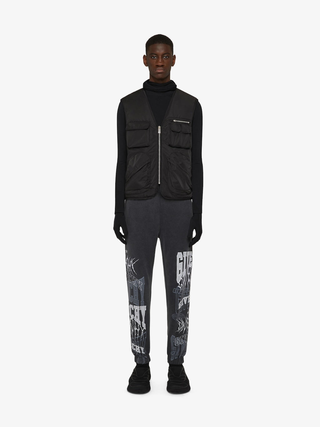 Givenchy 4G Embroidered Slim Joggers Black