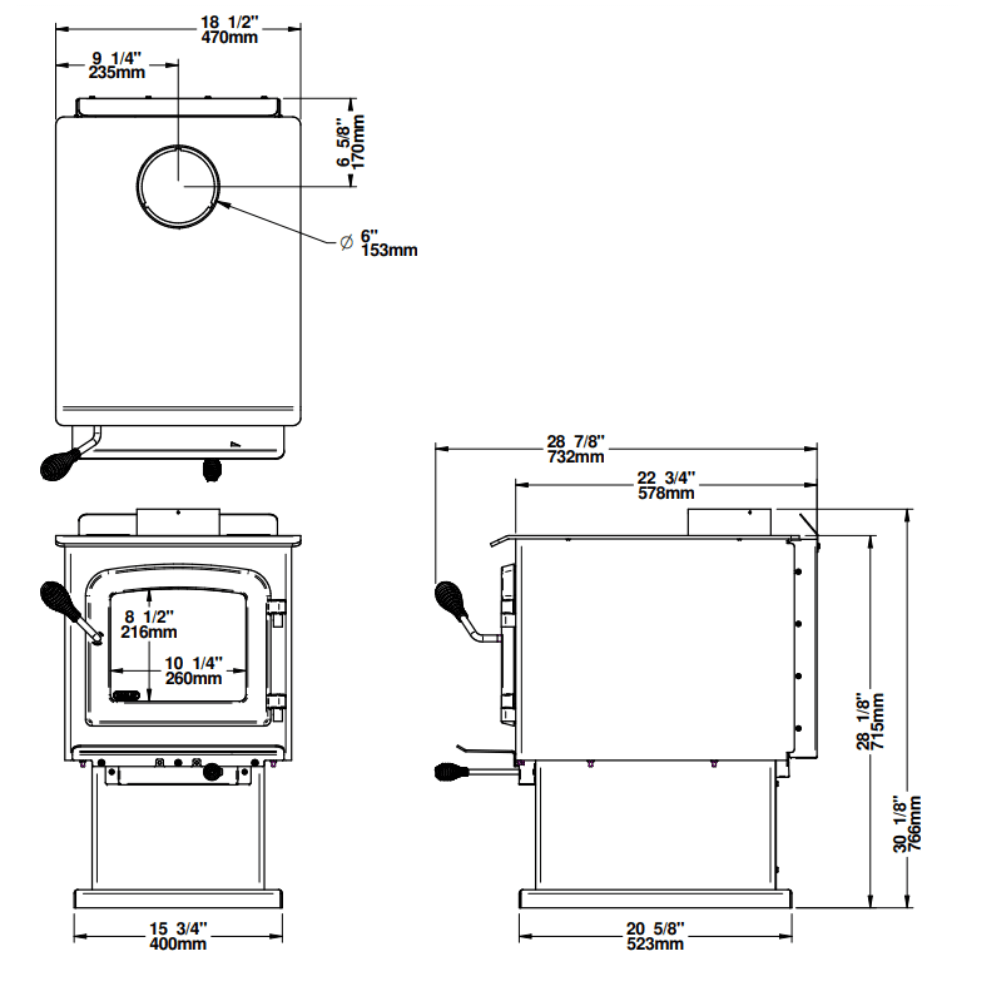 Drolet-Escape-1200-Dimensions