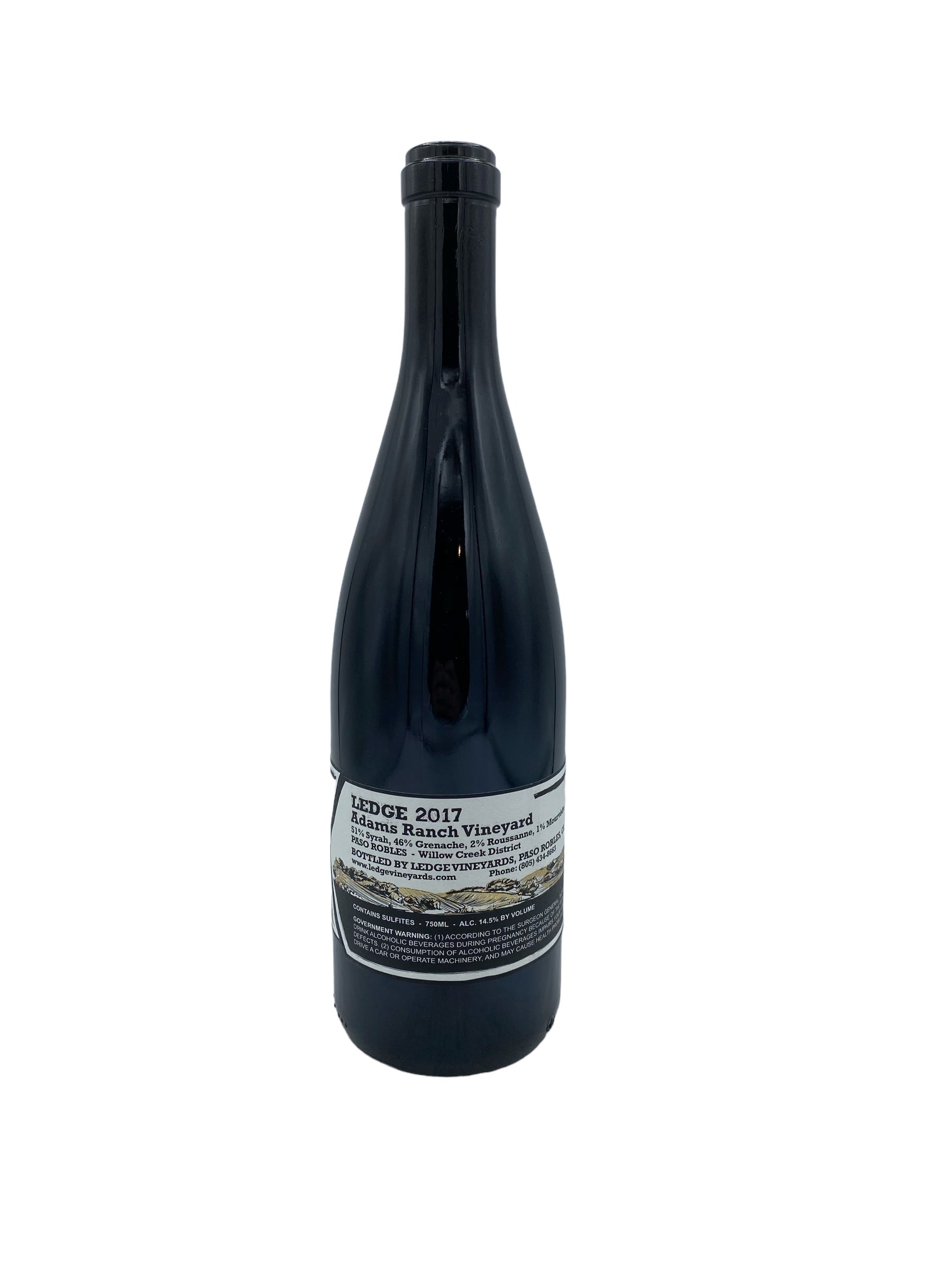 2017 Ledge Vineyards "Adams Ranch Vineyard" Willow Creek Syrah Blend